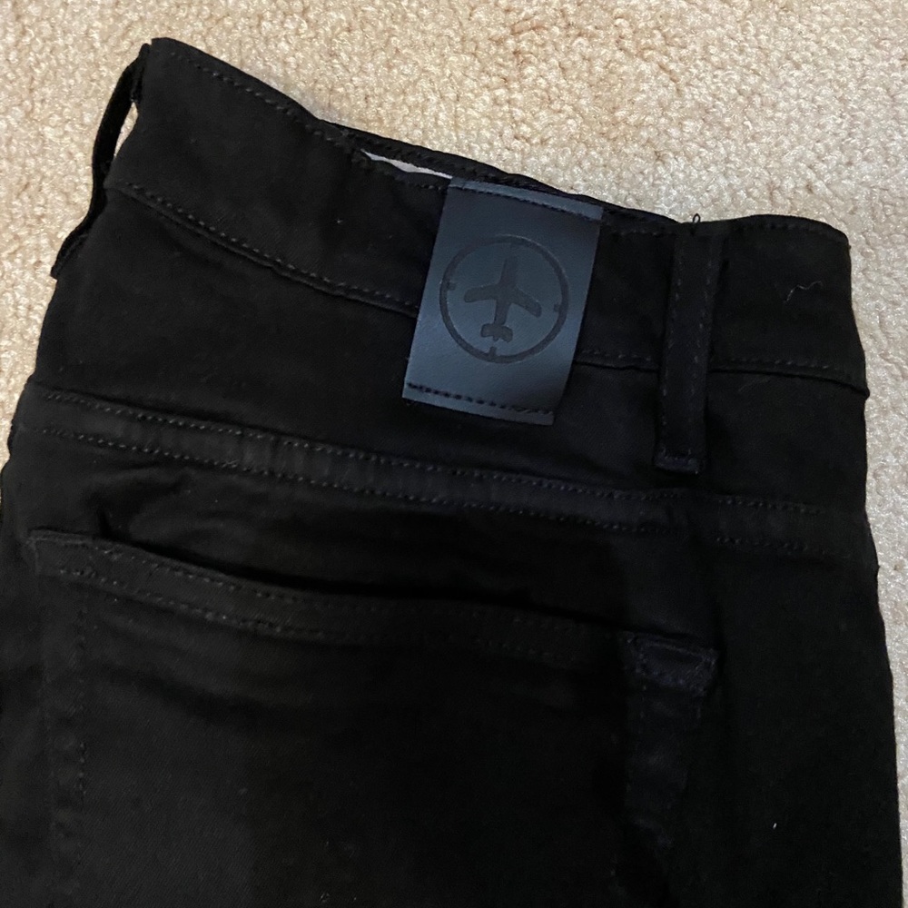 Black Aviator skinny jeggings